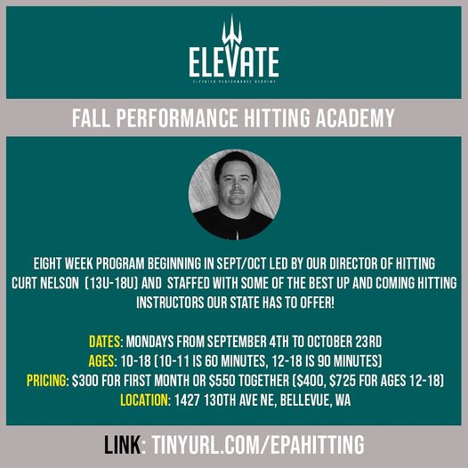 Fall Performance Hitting Academy